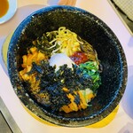 朝鮮飯店 - 「石焼ビビンバ（スープ付）」924円税込み♫