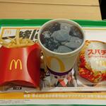 マクドナルド - スパイシーチキンバーガー セット (税込)500円 ※届いた直後 (2022.09.05)