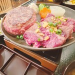 とろけるハンバーグ福よし - とろけるハンバーグと熟成ハラミステーキ