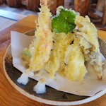 やぶ清 - 天婦羅盛り合わせ