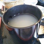 智月庵 - 蕎麦湯。