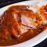 生そば きく家 - カツカレー￥650（断面）