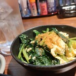 卯 - 小松菜たまご炒め