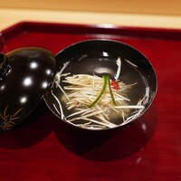 銀座 きた川 - 上富良野の松茸と鱧、柚子