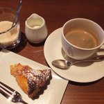 ラトリエ ド ルキャン - デコポンのタルトとホットコーヒー