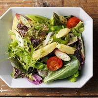 福岡の新鮮なお野菜 グリーンサラダ 季節のドレッシング