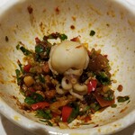 海底撈火鍋 - 最後の魚肉団子