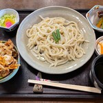 Tamura - うどん定食（ミニかき揚げ丼付き）735円