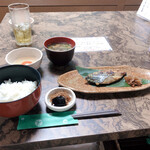 Kyou No Bangohan Itsuki - 玉子かけご飯、味噌汁、本日の焼き魚（鰆の西京焼）、ソフトドリンク（緑茶）