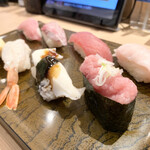 Mawarizushi Shibuya Sushitsune - 常にぎり 1,078円税込