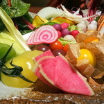 魚の家 - 変わり生野菜の盛合せ1,050円