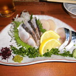 酒と魚と手打ち蕎麦 はやし - 刺身三点盛