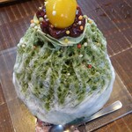 筥崎鳩太郎商店 - かき氷－八女抹茶