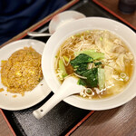 福秦酒家 - ワンタン麺＋キムチチャーハン