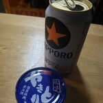 Kashima Saketen - 黒ラベルとほてい缶詰