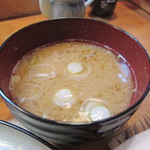 ミキ寿司 - お味噌汁・・・エビのざっぱ汁（涙）