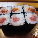 ミキ寿司 - 筋子巻きとトロ巻き