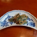 Cafe Salon de The OKA - サービスされた胡瓜の漬け物