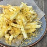 French fries ~22 months aged mimolette cheese~