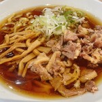 親鶏らぁ麺 いし川 - 金の親鶏らぁ麺（普通盛り＋肉増し）