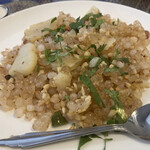 インディヤム - サプダナキチュリ
      辛く！と指定したので青唐辛子入りです。