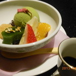 料亭 冨茂登 - 和三盆の黒蜜　贅ですね　なんという品でしょうか