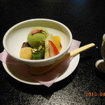 料亭 冨茂登 - いやはや　水菓子もうまいうまい