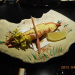 料亭 冨茂登 - 海老です　テルミドール手法