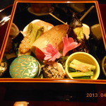 料亭 冨茂登 - 細工　前菜重　素晴らしい加減　春の息吹
