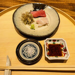 温石 - 刺身: 鮪　花鯛