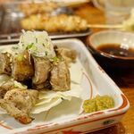 Kushiyakisakaba pollo - 鶏たたきの網焼き　柚子胡椒