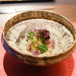 エクアトゥール - いかげそヤマトイモオクラにキャビア添え