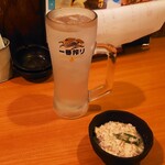 Yakitoriyokochou - いつものレモンサワー418円  テーブルチャージ330円