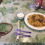 ニューホットマサラ - マトンビリヤニ（ライタ付き）1200円