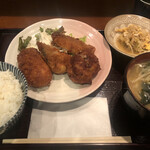 居酒屋　なお八 - ミックスフライ定食