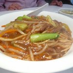 美林華飯店 - ランチ：牛肉細切りかけご飯2009.9