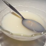 美林華飯店 - ランチデザートの杏仁豆腐2009.9