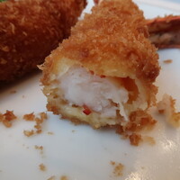 レストラン香味屋 - エビフライ断面