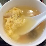 和 - 卵のスープは卵だけで良い気が…。人参、玉葱が甘くて…。