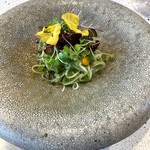 eos - ムール貝、胡瓜、島原素麺