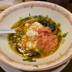 長浜ラーメン フクフク - 明太子ごはん投入(^-^)v