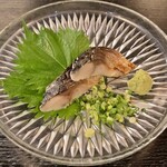 小さな居酒屋 濵 - 鯖の刺身