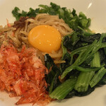 肉の隠れ家 鉄板Style DEN - 2022/09/07
えびまぜそば 880円→500円
✴︎インスタ1500フォロワー記念
DENのガーリックライス 600円
✴︎ドリンクバー付き