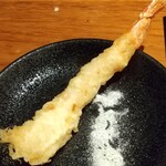 Tempura To Wain Ooshio - 海老、細すぎます。