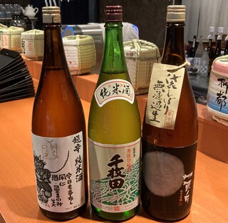 Ginza Hakobune - 石川の日本酒一例