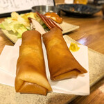 鶏料理 らんぷ - ささみとしそチーズ春巻き