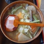 道の駅　いりひろせ - 「きのこ汁」です(2013/4/14UP)