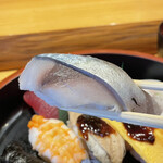 お福寿司 - シメ鯖が綺麗