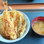 Tendon Tenya Toyama Hongo Ushin Ten - 天丼＆みそ汁