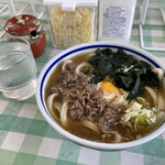 Miura Udon - 肉月見うどん(中)